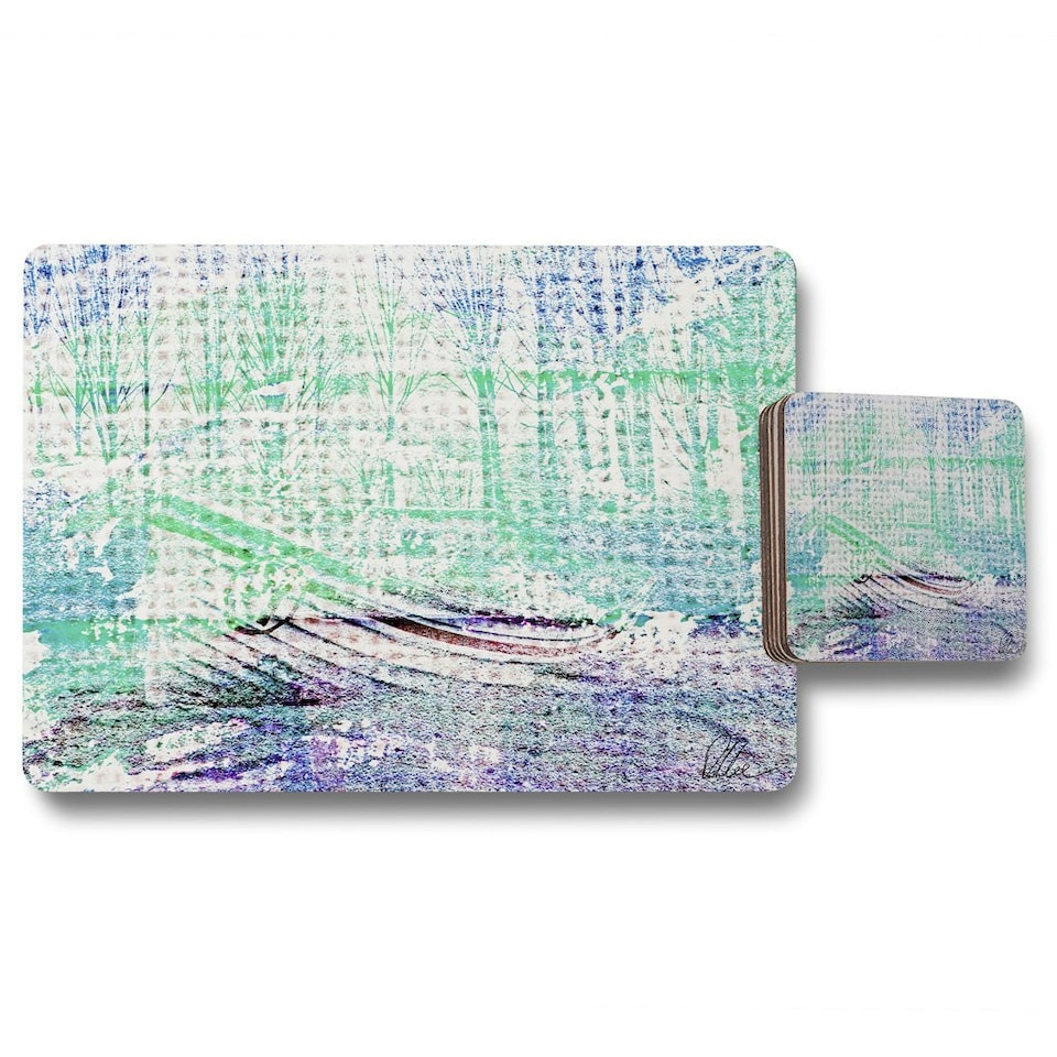 Washed Up Blue (Placemat & Coaster Set)