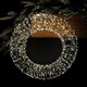 image 1 of 50cm 1440 Warm White LEDs Outdoor Christmas Wreath with Lights Pre Lit Door Wreath