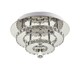 image 1 of Living and Home Modern Double-tier Crystal LED Ceiling Light | Chrome