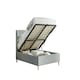 image 1 of Rhodes Grey Velvet Ottoman Bed Double N/A
