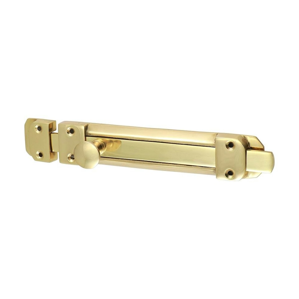 image 1 of Timco - Contract Flat Section Bolt - Polished Brass (Size 210 x 35mm - 1 Each)