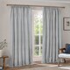 image 2 of Yard Hebden Cotton Pencil Pleat Curtain Pair, Mineral Blue, 168 x 229cm | Blue | Marine Blue | One Size