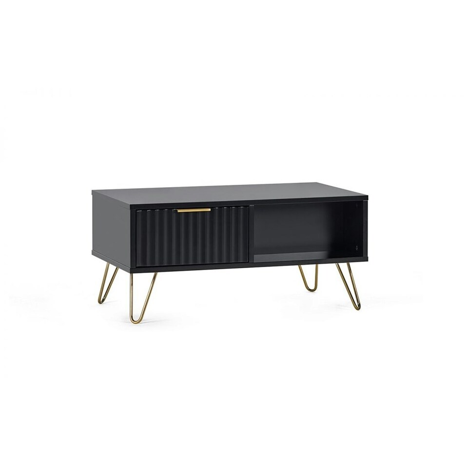 image 1 of Premium Matte Black Coffee Table | Black | Black