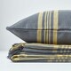 image 4 of Homescapes Grey and Yellow Tartan Check Sofa and Bed Throw - 255 x 360 cm | Grey
