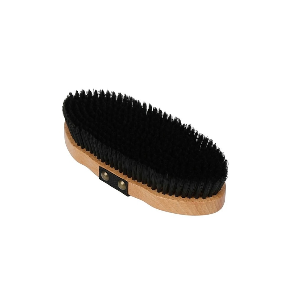 image 1 of Ezi-Groom Premium Horse Body Brush - Wood - One Size