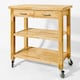 image 1 of SoBuy Kitchen Trolley on Wheels, Solid Wood, 31.5 x 15.75 x 35.4 inches, 18.9 kg - FKW24-N