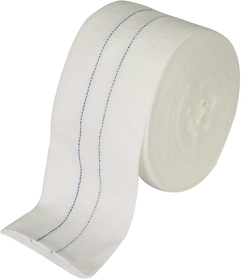 image 1 of Comfifast Tubular Bandage One way Stretch Blue Line 7.5cm x 5m