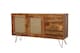 image 4 of Nyack Large Sideboard - Mango Wood/Iron - L40 x W145 x H80 cm - Light Brown with Natural Rattan - Assembly Required | Brown