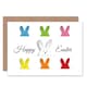 image 1 of Bunnies Multi Colour Bday Easter Card
