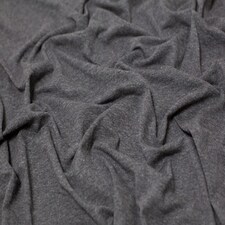 Minerva Core Range Grey Melange Cotton Jersey Stretch Knit Fabric for Dressmaking, 150cm / 59" Wide - per metre