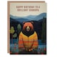 image 1 of Brilliant Hipster Hippie Hippy Cardigan Bear Grandpa Birthday Card
