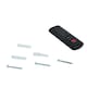 image 8 of HOMCOM Electric Fireplace 1 & 2KW LED Fire Remote Control Heater Silver
