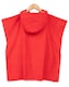 image 2 of Marvel Spiderman Boys Red Poncho Towel | Hooded Towel with Web Pattern | Beach & Pool Use | Kids Bathing Accessories | Cartoon Character Merch