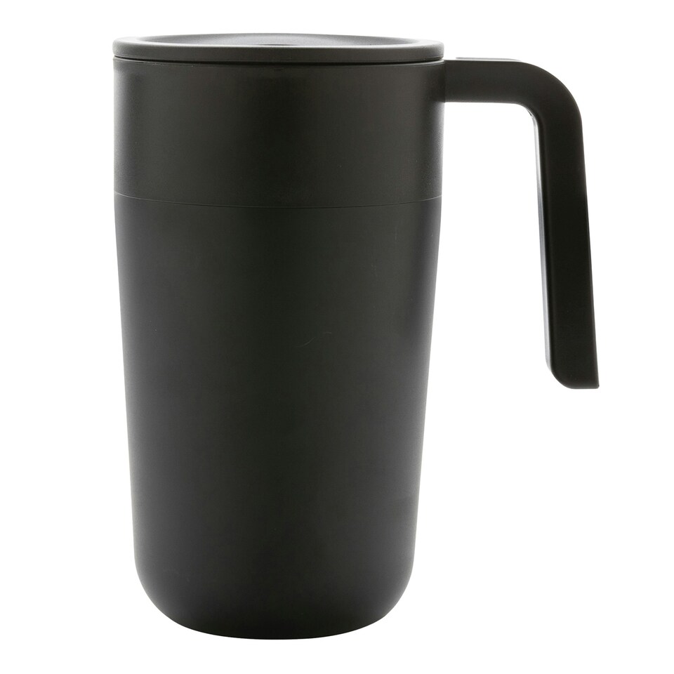 image 1 of XD Collection Recycled Polypropylene Stainless Steel Travel Mug - Black - One Size Black