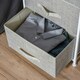 image 10 of HOMCOM 3-Tier Storage Dresser Tower with Adjustable Feet Steel Frame Home