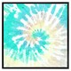 image 2 of Tie dye pattern shibori print (Picture Frame) Brown | Oak | XS