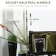 image 3 of Outsunny Folding Wagon Garten Cart Collapsible Camping Trolley on Wheels, Grey