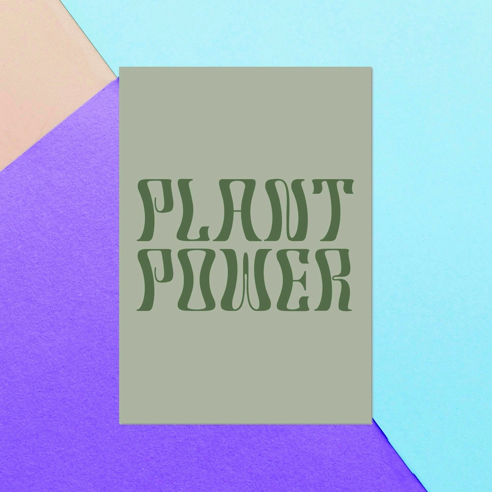Plant Power Greetings Card