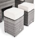 image 5 of Primrose Living Classic Rattan 6 Seater Sofa Set with Rising Table in Stone