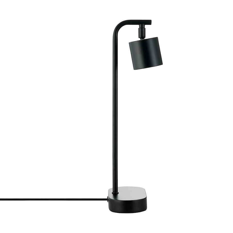 image 1 of Nordlux Merlin Indoor Table Lamp Black Metal G9 Adjustable Head - Mains Powered, IP20 | Black | Black