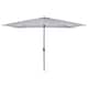 image 1 of Charles Bentley 3m x 2m Rectangular Outdoor Garden Umbrella - Light Grey