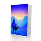 image 2 of Greeting Card Winter Wonderland Sunrise Reindeer Decorated Tree Blank For Him Or Her Art Xmas Christmas Card