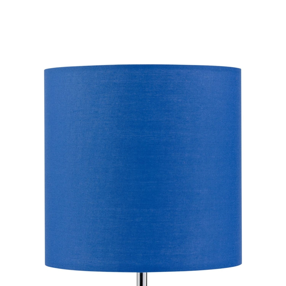 image 1 of Royal Blue Textured Cotton 17cm Table Lamp Shade | Blue | Small | 1
