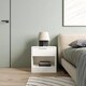 image 4 of 1-Drawer Bedside Table with Storage Black | Cedar Grey / Set of 2