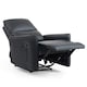 image 3 of Madrid Manual Recliner Air Leather Chair | Black | Black | One Size