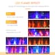 image 6 of HOMCOM 1000W/2000W LED Electric Fireplace Automatic Function Remote Timer Safe