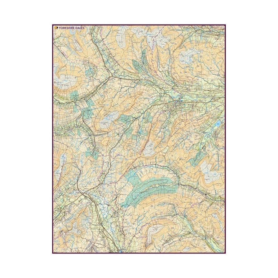 image 1 of Harvey Yorkshire Dales Mazzle Map Jigsaw Puzzle 1000pcs