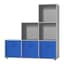 Grey & Dark Blue