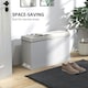 image 5 of HOMCOM Shoe Storage Bench with Cushion and Flip-Drawer White