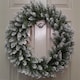 image 1 of 60cm Snow Tip Christmas Wreath with 160 Bullet Tips