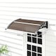 image 7 of Outsunny Outdoor Window Door Canopy with Awning Porch UV Water Cover Brown | Brown | Brown | 100 x 75 x 23 cm | 1