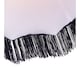 image 4 of Traditional Victorian Empire Lamp Shade in Jet Black Velvet with Long Tassels | Black
