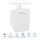 image 2 of MONCOOK Mini Fridge For Bedrooms - Small, Portable & Quiet - Glass Door Mini Fridge For Skincare, Food & Drinks - Cooling & Warming Function - 15L Grey
