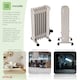 image 3 of 1500W 7 Fin Portable Oil Filled Radiator Electric Heater