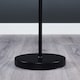 image 5 of ValueLights Floor Lamp Base In Black Metal Finish With Black Gold Shade | Black