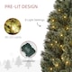 image 7 of HOMCOM 4ft Artificial Christmas Tree with 80 Warm White LED Lights Remote