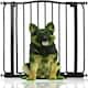 image 1 of Bettacare Extra Tall Curved Top Dog Gate, 71cm - 80cm, Matt Black, Extra Tall 100cm in Height, Pressure Fit Pet Gate