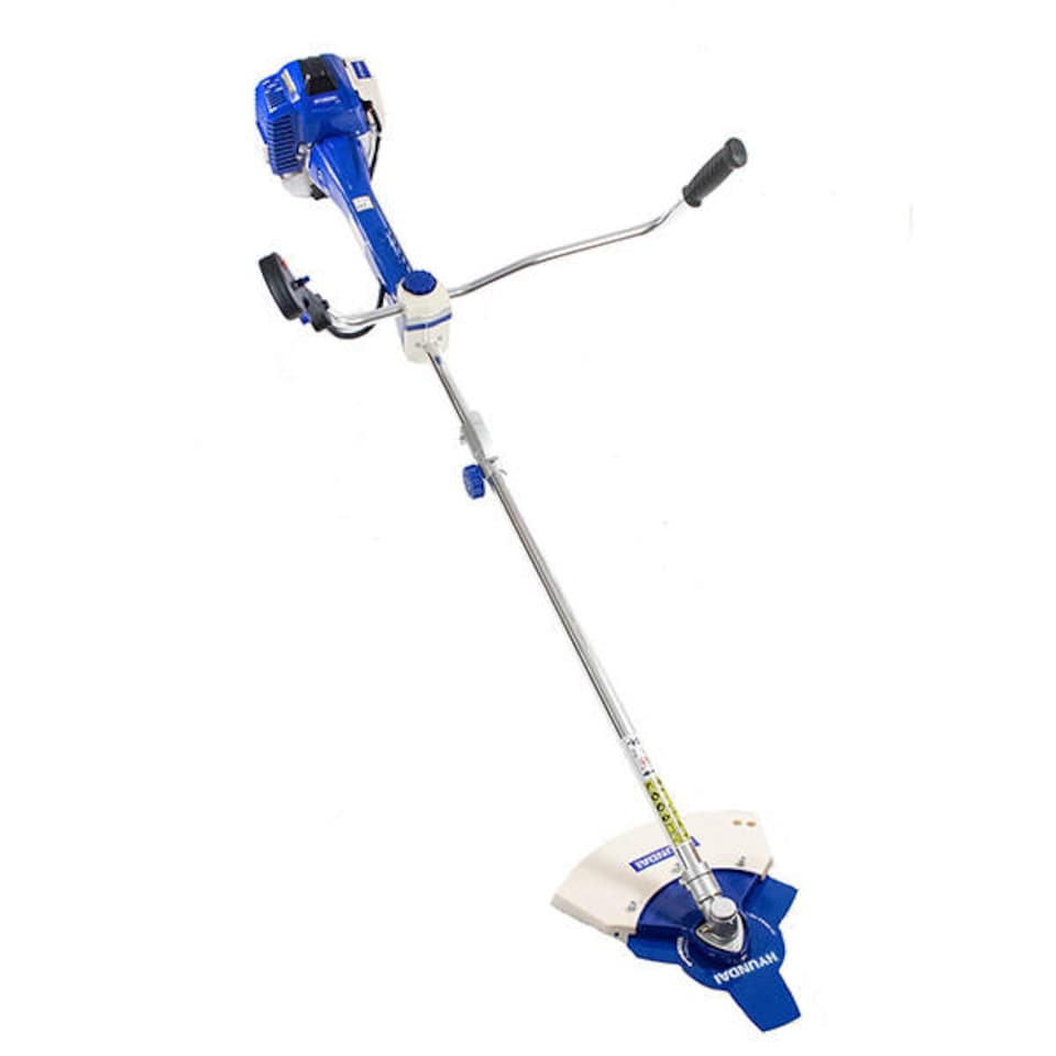 image 1 of Hyundai 50.8cc Petrol Grass Trimmer Brushcutter Strimmer Cow Horn Handlles 45cm Cutting Width HYBC5080AV