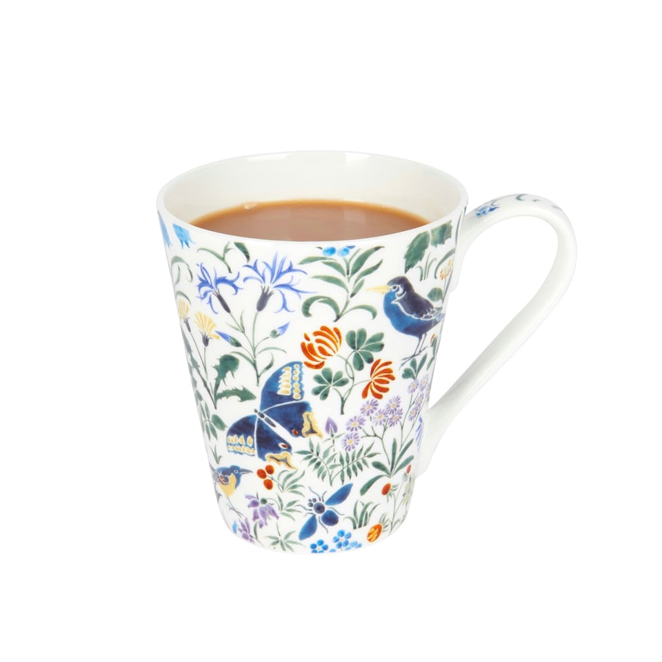 image 1 of V&A Bee Garden Conical Mug White 450ml | Multi