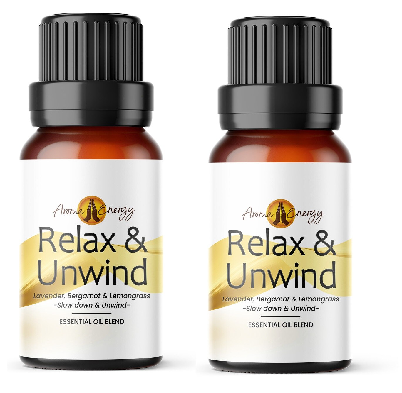 Aroma Energy Relax & Unwind Essential Oil Blend 20ml (2 x 10ml Bottles) â Pure Natural Oil For Aromatherapy, Diffusers & Home Fragrance