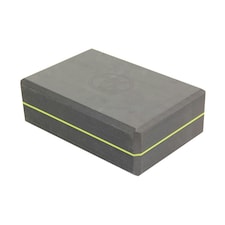 Yoga-Mad 369 Yoga Block - Grey/Lime Green - One Size