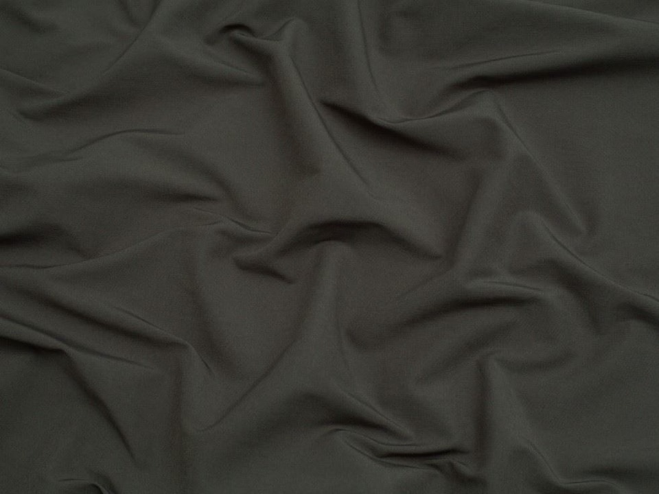 Minerva Core Range Grey Stretch Woven Bengaline Suiting Fabric for Dressmaking, 147.5cm / 58" Wide - per metre