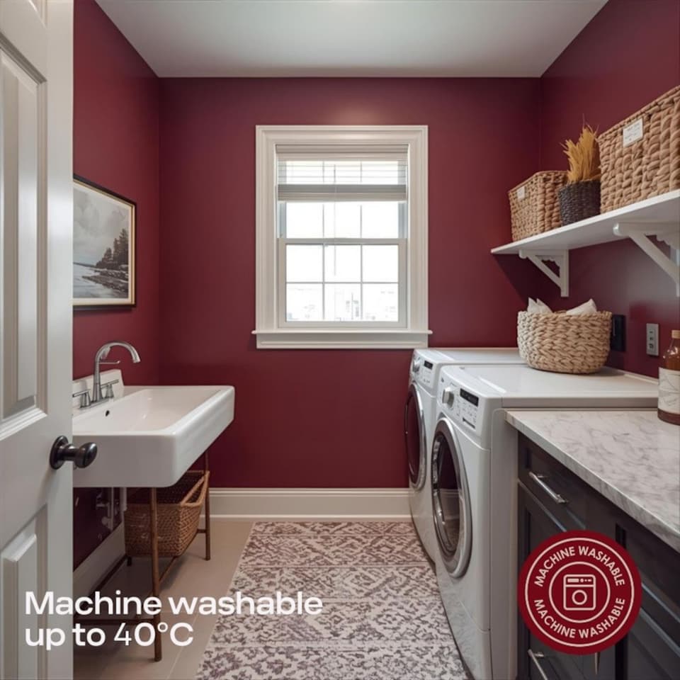 image 1 of MHG Living Striped 3 Tog Summer Duvet and Pillow Set|White|Single