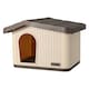image 1 of Skylos Plastic Dog House Pet Kennel Shelter for Small Medium Dogs Indoor Outdoor | Brown | M
