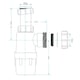 image 2 of SPARES2GO Telescopic Waste Bottle Trap 40mm 1.5" Basin Bidet Urinal Bathroom Kitchen Sink 75mm Seal
