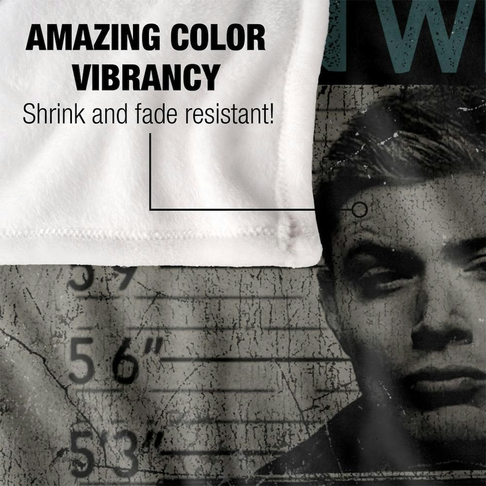 image 1 of Supernatural Mugshot Dean Winchester Blanket - Multicoloured - One Size